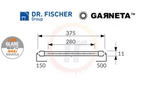 Żarnik / emiter podczerwieni Dr Fischer Garneta 26005ak - wymiary