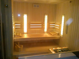 Promienniki TERM2000 Velvet w saunie infrared