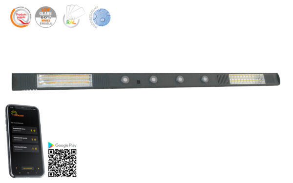 promiennik podczerwieni term2000 color rcjc z led i bluetooth
