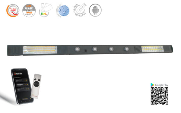 promiennik podczerwieni term2000 color rcjc z led i bluetooth