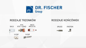 rodzaje końcówek i trzonków w emiterach dr fischer sk15 xclip r7s u-clip faston splice